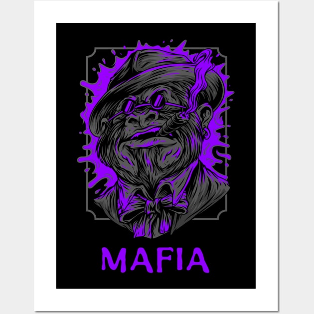 Mafia gorilla Wall Art by WOAT